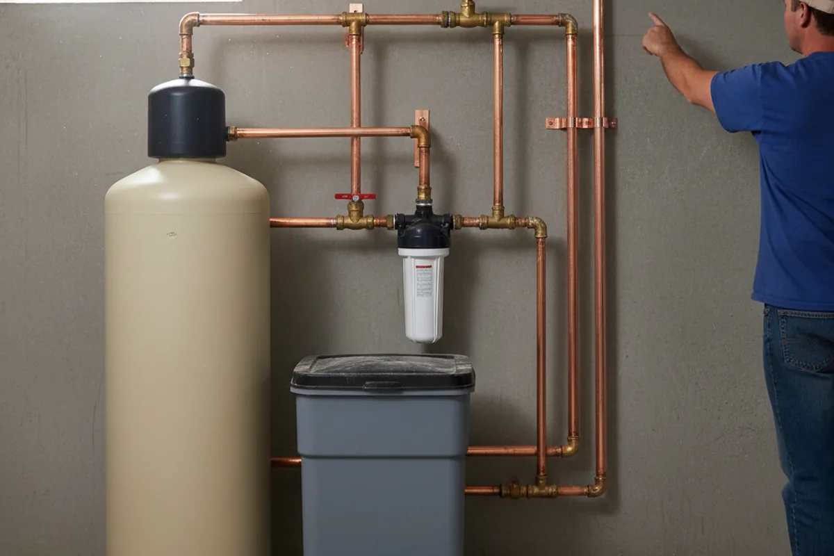 Whole-house water treatment system installed in Endicott