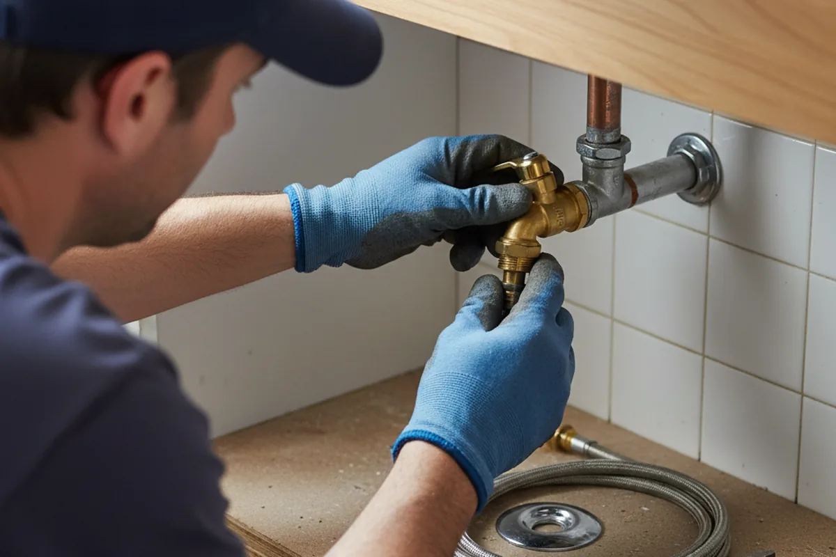Shutoff valve and fitting work during Faucet and Fixture Repair in Endicott